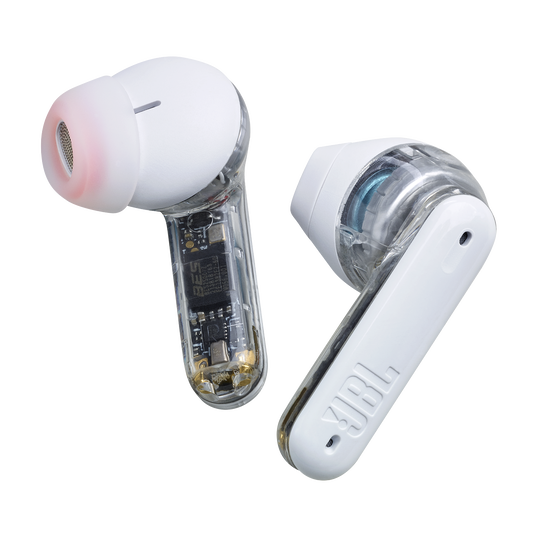 JBL Tune Flex Ghost Edition - White Ghost - True wireless Noise Cancelling earbuds - Detailshot 6
